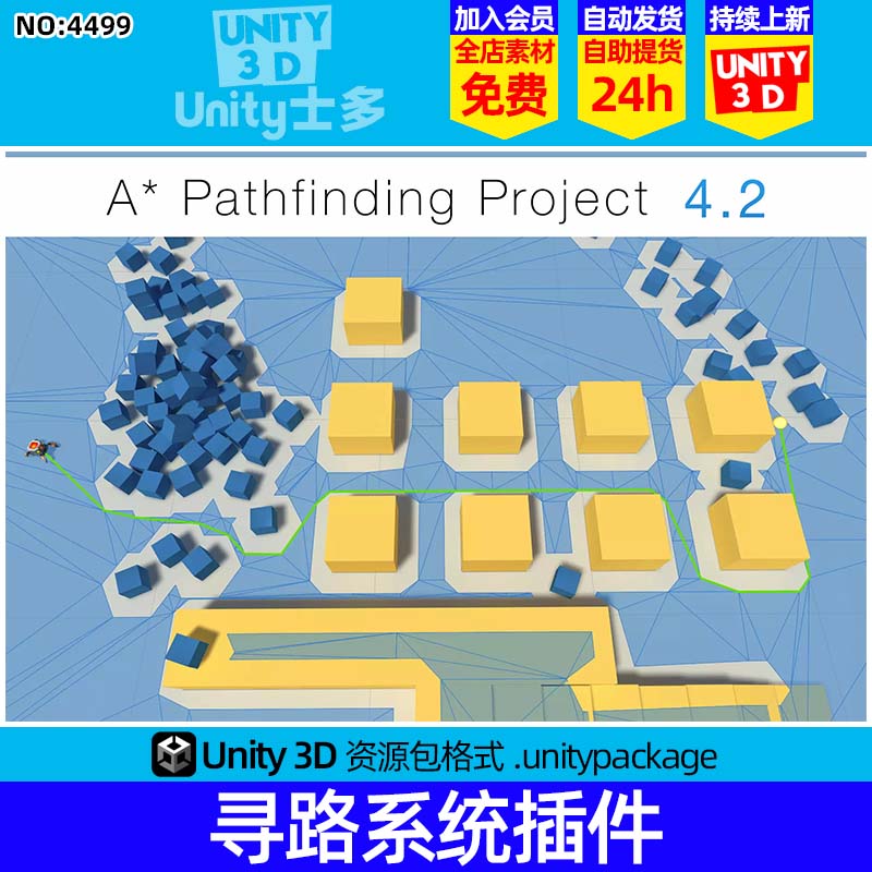 Unity超强AI自动寻路系统插件A Pathfinding Project Pro 4.2.18
