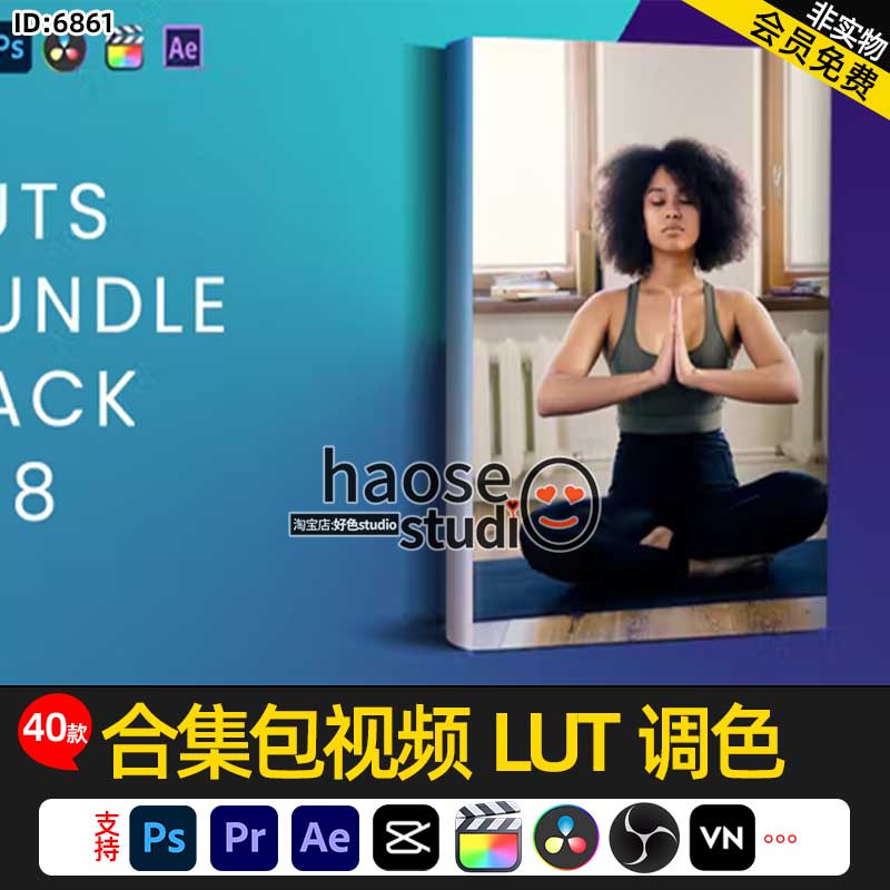 Pr剪映Ae调色LUT预设合集包视频LUT调色40款LUTs Bundle Pack V18