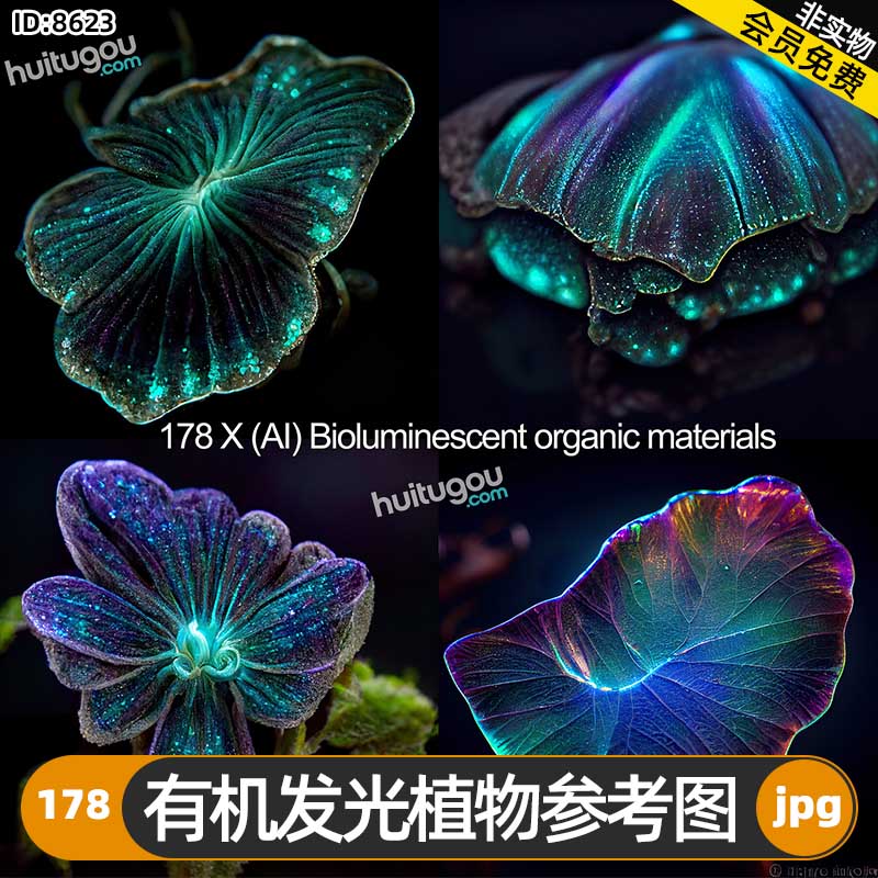 有机发光植物参考图178张 游戏影视概念CG设计3D建模雕刻纹理参考